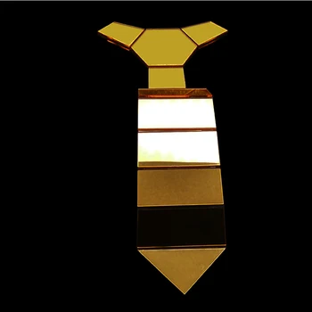 Håndlavet Geometrisk Form Guld Spejl Chrome Plads Stribe Uafgjort