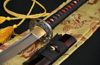 Håndlavet Japansk Samurai-Katana Sværd 1060 High Carbon Stål Fuld tang Kniv Skarp - Custom Fast Espadas Katanas Kamp Klar