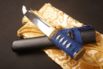 Håndlavet Kort Kniv Skarpe Japansk Sværd 1060 carbon stål Full Tang skærekniv Reelt Samurai Tanto Skære Cosplay Sværd