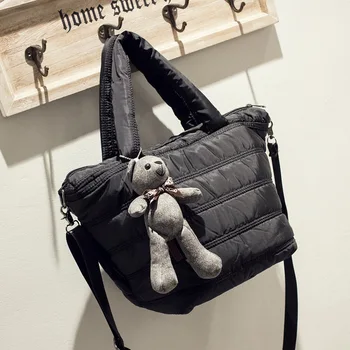 Håndtasker 2017 nye retro space posen ned jakke, taske taske bærbare skulder Messenger taske vilde