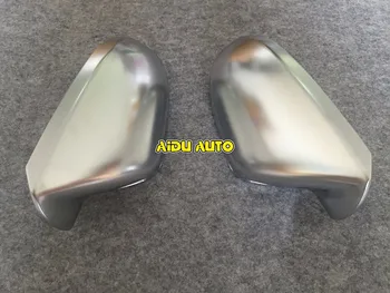 Høj kvalitet, 1 par For Audi A6 C7 BB Side Assist Støtte mat Sølv krom spejl tilfælde bakspejlet dække shell
