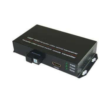 Høj Kvalitet 1080P HDMI Extender-Video-og Audio-signal via Fiber S/M, 20 km, SC fiber-port