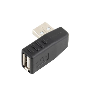 Høj Kvalitet 1stk Ret vinkel på 90 grader, USB 2.0 EN Mand Female adapter connecter til bærbar PC