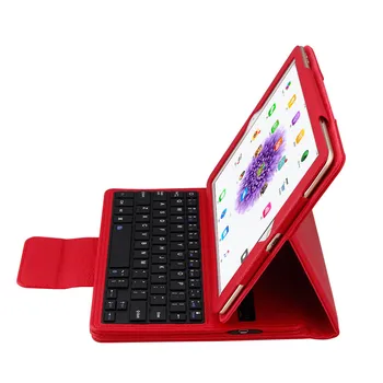 Høj kvalitet, 2 i 1 Aftageligt Bluetooth Tastatur + PU Læder Litchi mønster Sag For Apple iPad Pro 12.9 2017 Fanen Sag
