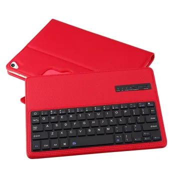 Høj kvalitet, 2 i 1 Aftageligt Bluetooth Tastatur + PU Læder Litchi mønster Sag For Apple iPad Pro 12.9 2017 Fanen Sag