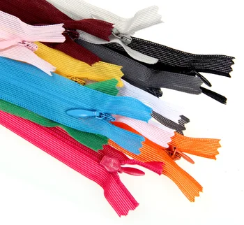 Høj kvalitet 20pcs/masse farverige Usynlig lynlås 25cm Ryg pude Nederdel Skjulte 3# Nylon Lynlås til syning/Beklædningsgenstand tilbehør DIY