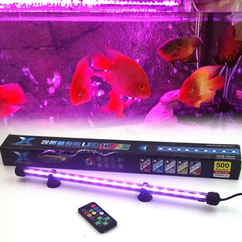 Høj Kvalitet 25-55cm Fjernbetjening Farverige LED Lys Akvarium Fisk Tank Coral Lampe RGB 5050 Dykkede Lys Gratis Fragt