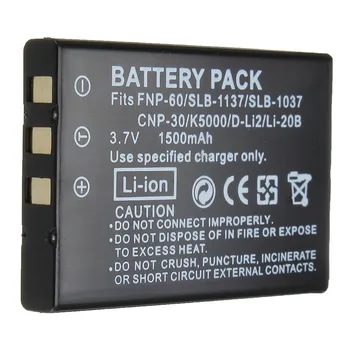 Høj Kvalitet 3,7 V 1500mAh NP-60 NP-60 NP60 Genopladeligt Lithium Batteri For FUJIFILM FUJI FinePix M603 F601 F410 F401 50i Zoom