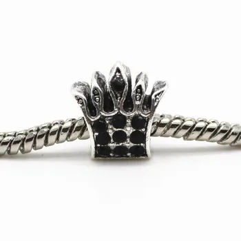 Høj Kvalitet 925 Silver Queen Crown Charme Perler Passer Oprindelige Pandora Armbånd, Vedhæng Til Kvinder Luksus DIY Smykker