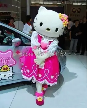 Høj kvalitet af Hello Kitty Maskot Kostume Hello Kitty Maskot kostume Vilkår hoved, Ingen pap Gratis fragt