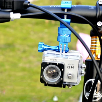 Høj Kvalitet Aluminium Håndtag Holder til GoPro Hero 4 3+ 3 2 1 Sport Action Kamera Holder bike Cykel Stå Indehaveren Cam Montere