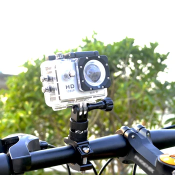 Høj Kvalitet Aluminium Håndtag Holder til GoPro Hero 4 3+ 3 2 1 Sport Action Kamera Holder bike Cykel Stå Indehaveren Cam Montere