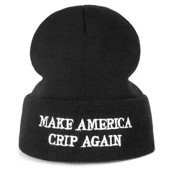 Høj Kvalitet Brev GØRE USA CRIP IGEN Casual Huer Til Mænd, Kvinder Mode Strikket Vinter Hat Hip-hop Skullies Hat