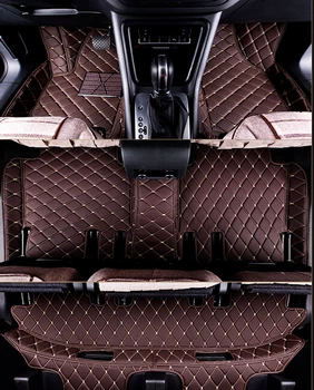 Høj kvalitet! Custom særlige gulvmåtter til Mercedes Benz GL-Klasse X166 7seats 2016-2013 vandtæt tæpper tæpper,Gratis fragt