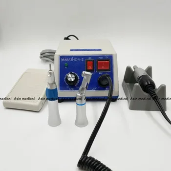 Høj Kvalitet dental Lab micromotor polske håndstykke med contra vinkel lige håndstykket SEAYANG MARATHON 3 Elektrisk Motor