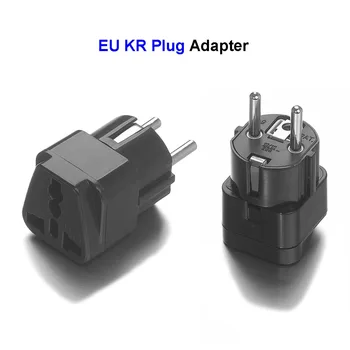 Høj Kvalitet, EU KR Plug Adapter AU UK American OS Til EU ' s Euro tyske KR Travel Adapter Elektriske Stikkontakter