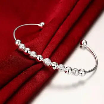 Høj kvalitet forgyldt sølv smykker mode kvindelige Europæisk stil, temperament, smukke lys, sand perle armbånd BKB001