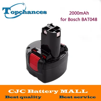 Høj Kvalitet Genopladelige el-Værktøj Batteri 9,6 V 2000mAh Ni-CD for Bosch BAT048 PSR 960 2 607 335 272 32609-RT gratis fragt