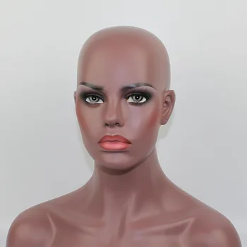 Høj Kvalitet Glasfiber Realistisk Kvindelige Mannequin Dummy Head Buste Til Parykker, Hat, Solbriller, Smykker Vise ,Dukke Hovedet