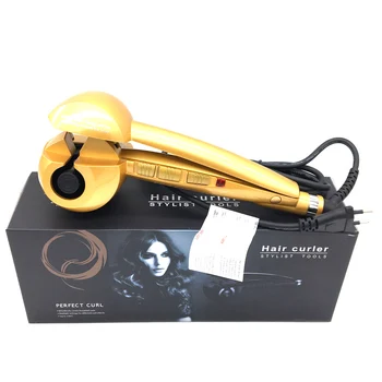 Høj Kvalitet Hair Curler Sæt Professionelt Automatisk Hair Curling Krøllejern Roller Bølge Maskine Styler Værktøj EU/US/ Stik