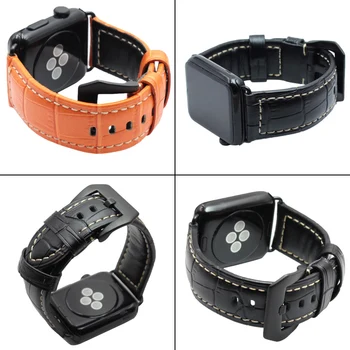 Høj Kvalitet i Ægte Vintage Læder Watchbands Til Apple Iwatch Ur Band Rem 38mm 42mm Armbånd Ur Tilbehør