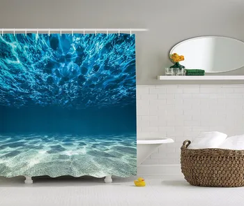 Høj Kvalitet Kunst badeforhæng Ocean havbunden spottet vandmærke Badeværelse Moderne og Dekorative Vandtæt badeforhæng