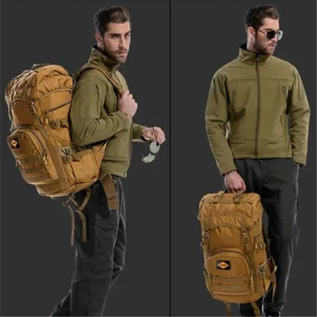 Høj kvalitet nylon kvalitet taske, rygsæk Mand kvinde 50 liter rejse taske fritid vandtæt camouflage laptop-taske, skuldertaske