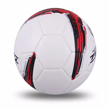Høj Kvalitet Officielle Størrelse 4 Standard PU Fodbold Træning Fodbold Bolde Indendørs&Udendørs Med Gave Net Nål Rød Blå