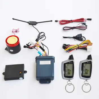 Høj Kvalitet Oprindelige SPION To Måde, Anti - tyveri af Motorcykel Alarm Med 2 genopladelige LCD-Sendere Remote Start af Motor