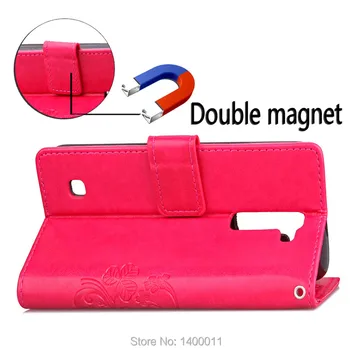 Høj Kvalitet Prægning Stå Flip PU Læder taske Til LG K7 K 7 Mobile Mobiltelefon Dækning Sager Til LG Nexus 5X / Nexus 5 Caque