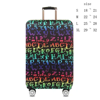 Høj kvalitet rejse kuffert Elastisk smudsomslag Vogn sag Bagage beskyttelse tilfældet for 18 ~ 32 tommer kuffert beskyttende cover