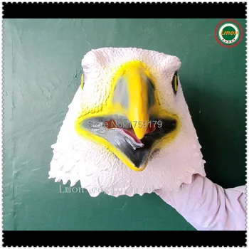 Høj kvalitet rovfuglenæb maske hovedbeklædning Halloween fest karneval maske engros-og detailhandel Atlanta Hawks hoved maske gratis fragt
