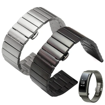 Høj Kvalitet Rustfrit Stål Watchbands Armbånd 16mm 18mm 20mm 22mm Silver Black Metal Ur Band Rem Passer Til Huawei Gear S3