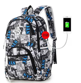Høj kvalitet skoletasker let og holdbar med Stor kapacitet rejse rygsæk til teenage drenge piger vandtæt book taske