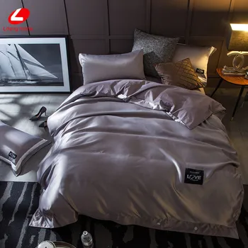 Høj Kvalitet Sommeren sengetøj Hvid silke cool seng sæt king quen størrelse dynebetræk + 250*270cm flat sheet 4stk sengetøj i bomuld bed