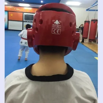 Høj kvalitet taekwondo hjelm WTF godkendt Rød Blå voksen fighting karate hoved vagt TKD protector mma, boksning hjelm hovedbeklædning