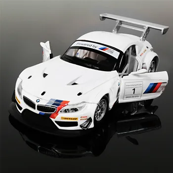 Høj kvalitet Til BMW Z4 1: 32 legering model bil børns legetøj bil Julegaver Trække sig Tilbage Legetøj Bil Med Lyd&Lys