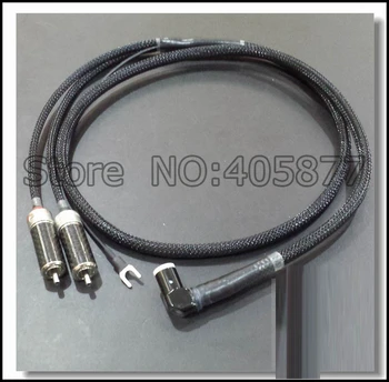 Høj Kvalitet Tonarm Kabel 5 polede DIN - & RCA Phono-Pickupsystemer Analog Kabel med OFC sølv forgyldt kabel