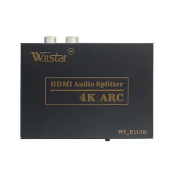 Høj Kvalitet Understøtter ARC Mini HDMI til HDMI Lyd Extractor Optisk SPDIF Med Power Adapter 4Kx2K HDMI Lyd Extractor