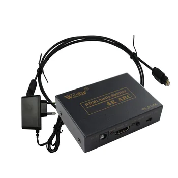 Høj Kvalitet Understøtter ARC Mini HDMI til HDMI Lyd Extractor Optisk SPDIF Med Power Adapter 4Kx2K HDMI Lyd Extractor