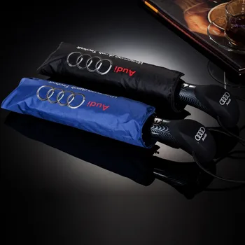 Høj Kvalitet, Vindtæt Fuld-Automatisk Folde Parasoller for Audi-Parasoller Sunny Regn Beskyttelse for Mænd Blid Bil