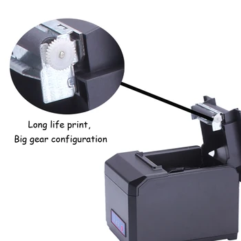 Høj Kvalitet Wifi LAN POS 80mm Termisk modtagelsen printer med automatisk afklipper og 300 mm/s print support 58 80 mm papir HS-E81ULW