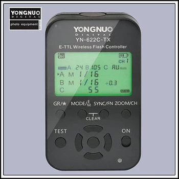Høj kvalitet Yongnuo YN622c YN-622C 622C-TX TTL flash trigger sæt, gratis levering 1-senderen+ 2 modtagere til Alle Canon DSLR