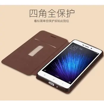 Højde Kvalitet PU Læder taske Til Xiaomi Redmi 3X Telefon Taske Beskytter Flip Cover Med Stand