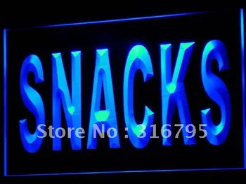 I631 Snacks, Mad, Cafe, Butik, Bar, Pub LED Neon Lys Sign On/Off Switch 20+ Farver Og 5 Størrelser