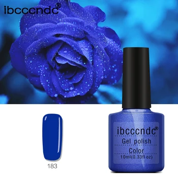 IBCC 10ml Soak Off UV Gelpolish Høj Kvalitet, Blå Serie UV-Neglelak Nail Art Manicure Helbredes med LED Lampe Neglelak-Gel
