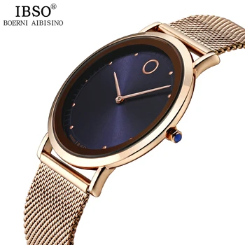 IBSO Herre Ure Top Mærke Luksus 7.6 MM Ultra-tynde Mekaniske Armbåndsure Relojes Hombre 2018 Mode Ur Mænd Relogio Masculino