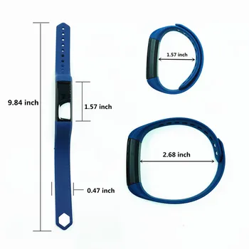 ID115 Smart Armbånd Fitness Tracker Skridt Tæller Armbånd Skridttæller Bluetooth Smartband Vandtæt Sove Overvåge armbåndsur