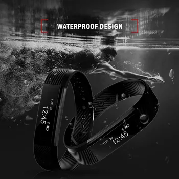 ID115 Smart Armbånd Fitness Tracker Smart Armbånd Skridttæller Bluetooth Smartband Vandtæt Sove Overvåge armbåndsur