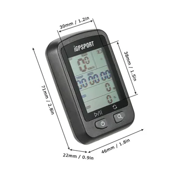IGPSPORT iGS20E Cykel Genopladelige Computer GPS Speedometer IPX6 Vandtæt Baggrundslys for Skærmen, Stopur med at Montere Tilbehør